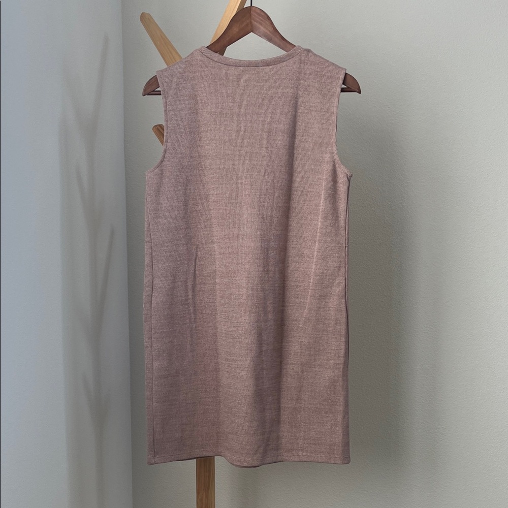 NWOT Zara Pink-beige Sleeveless Tunic Top - Picture 6 of 6